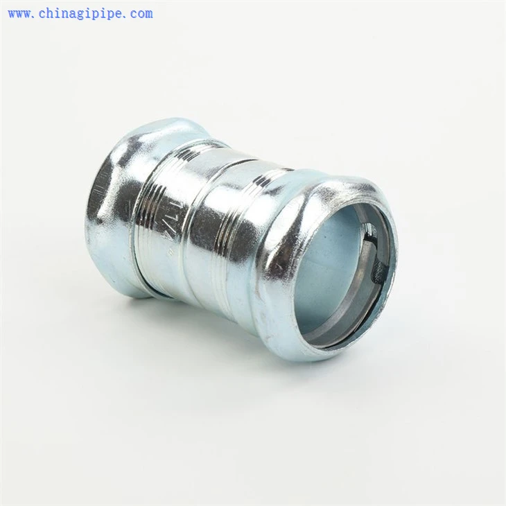 Compression EMT Coupling Steel EMT Conduit Fitting 1/2''-4
